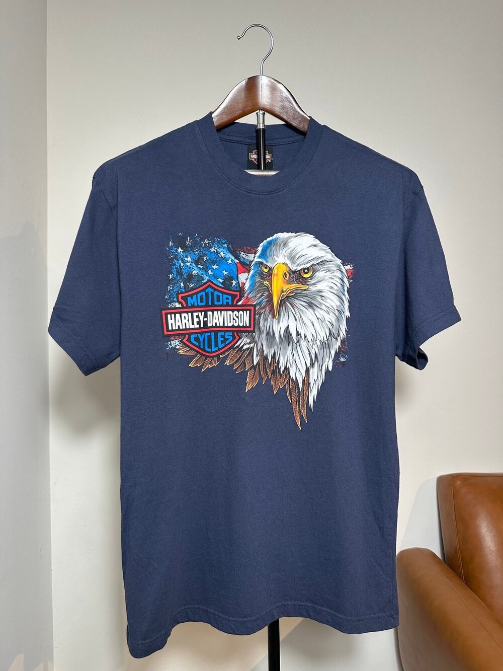 2022 Harley-Davidson Lone Wolf Spokane WA Wolf Eagle Dealer T-Shirt Large